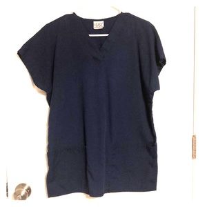 Navy Scrub Top
